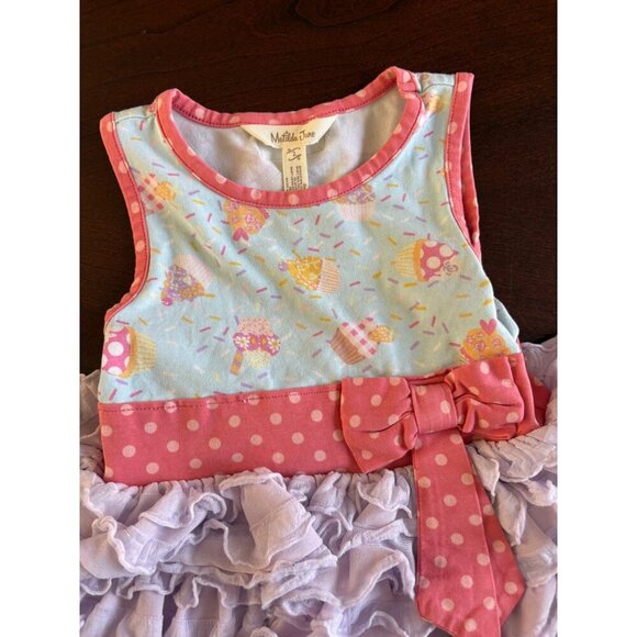 Matilda Jane Let’s Eat Cake Smash Birthday Party Dress Size 2 Toddler Girls - Picture 6 of 14